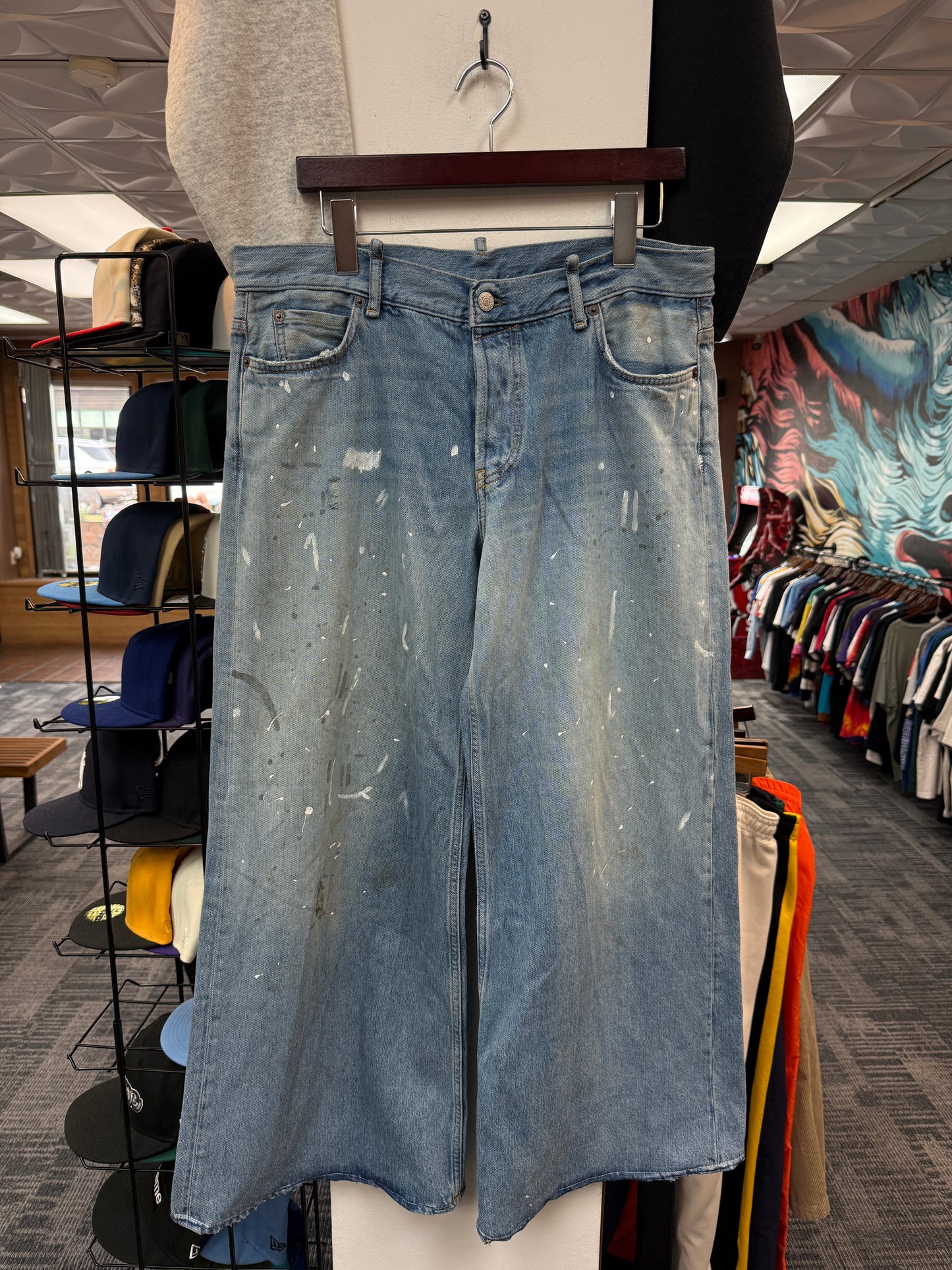 Acne Studios Paint Splatter Jeans