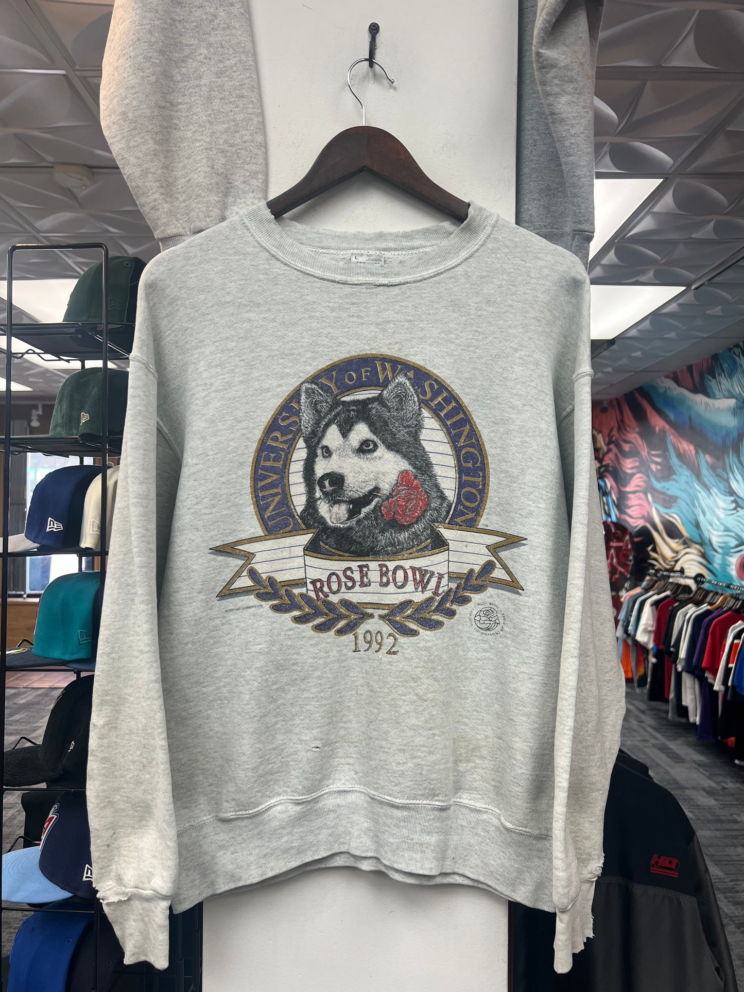 Vintage 92’ UW Rose Bowl Crewneck