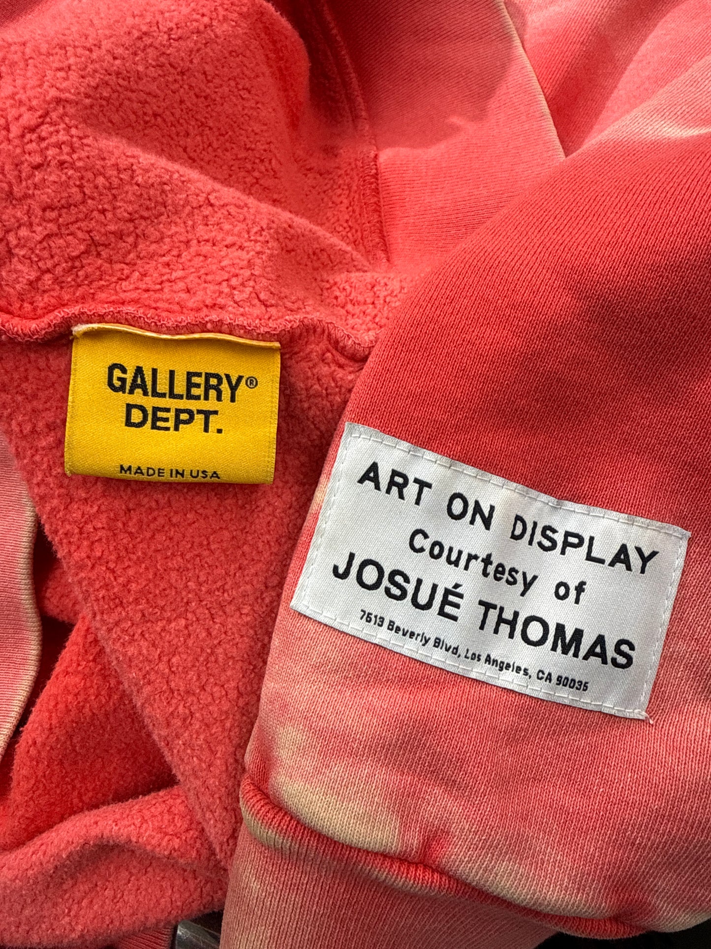 Gallery Dept Sun Faded English Zip Up Hoodie