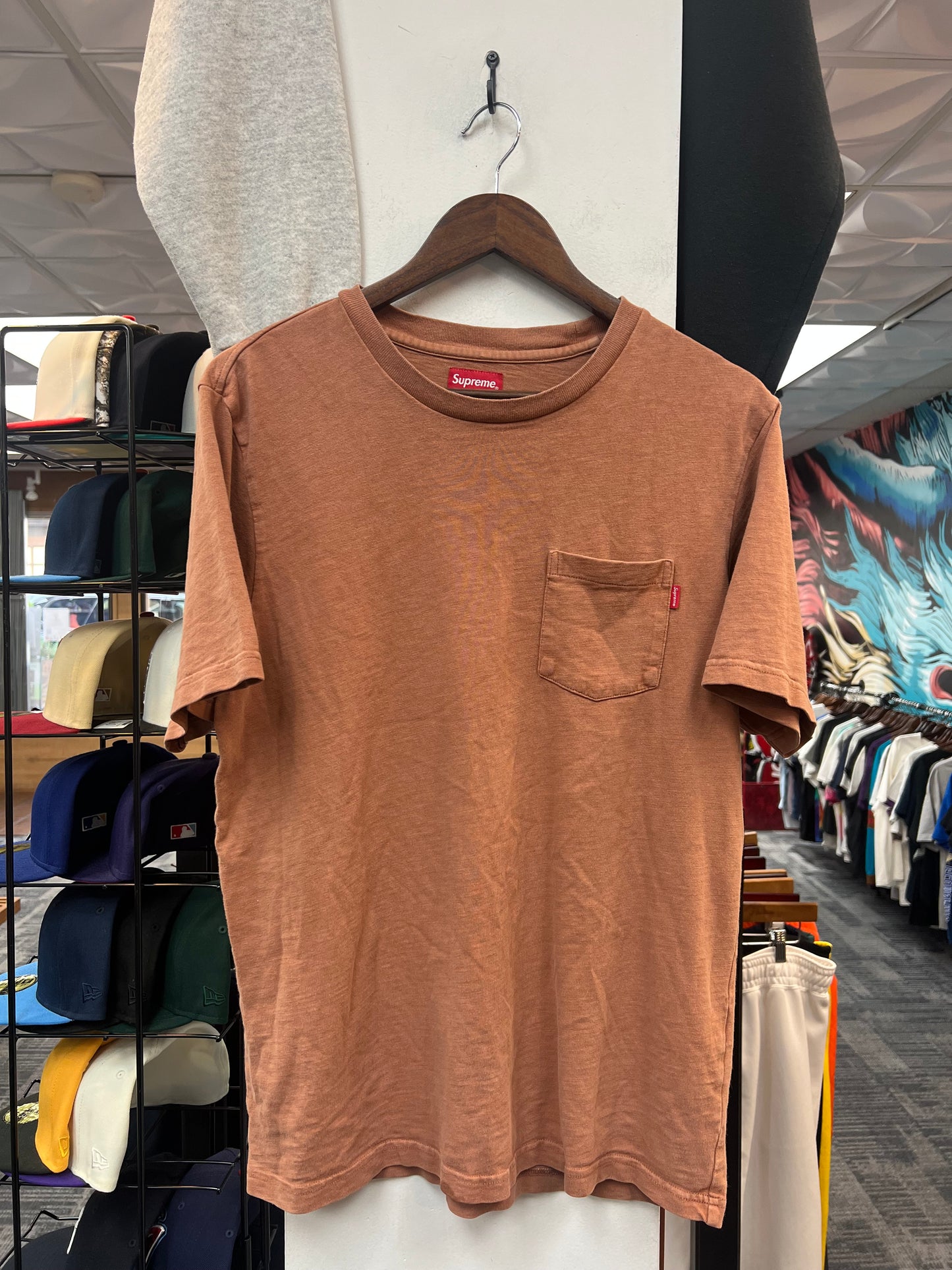 Supreme Brown Pocket Tee