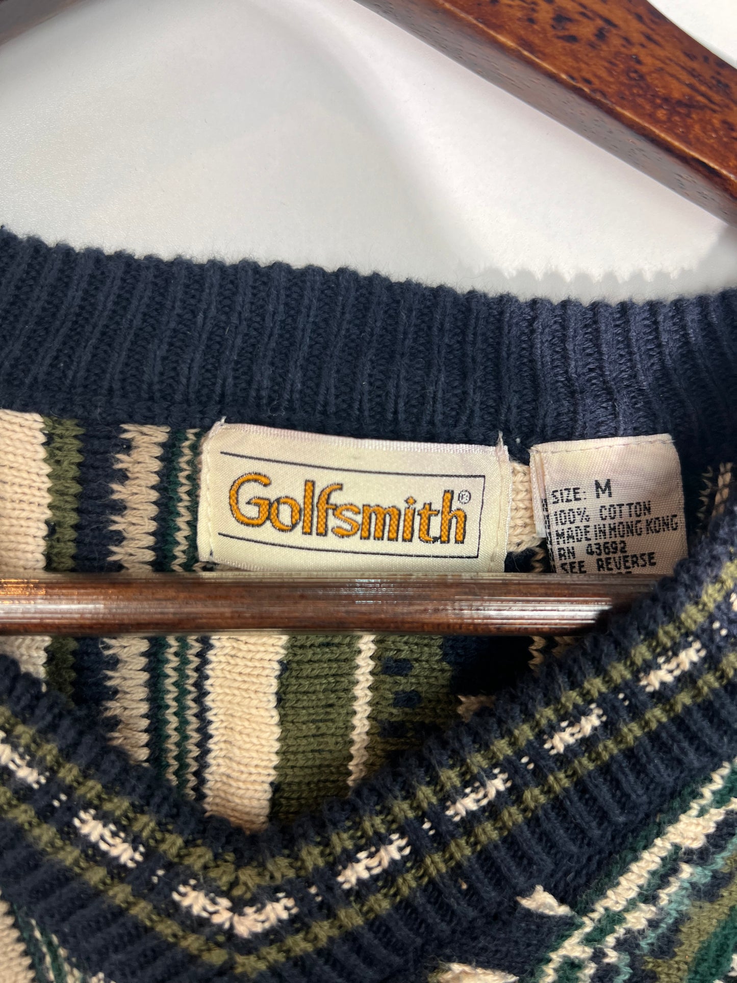 Vintage 90s Golfsmirh V Neck Sweater