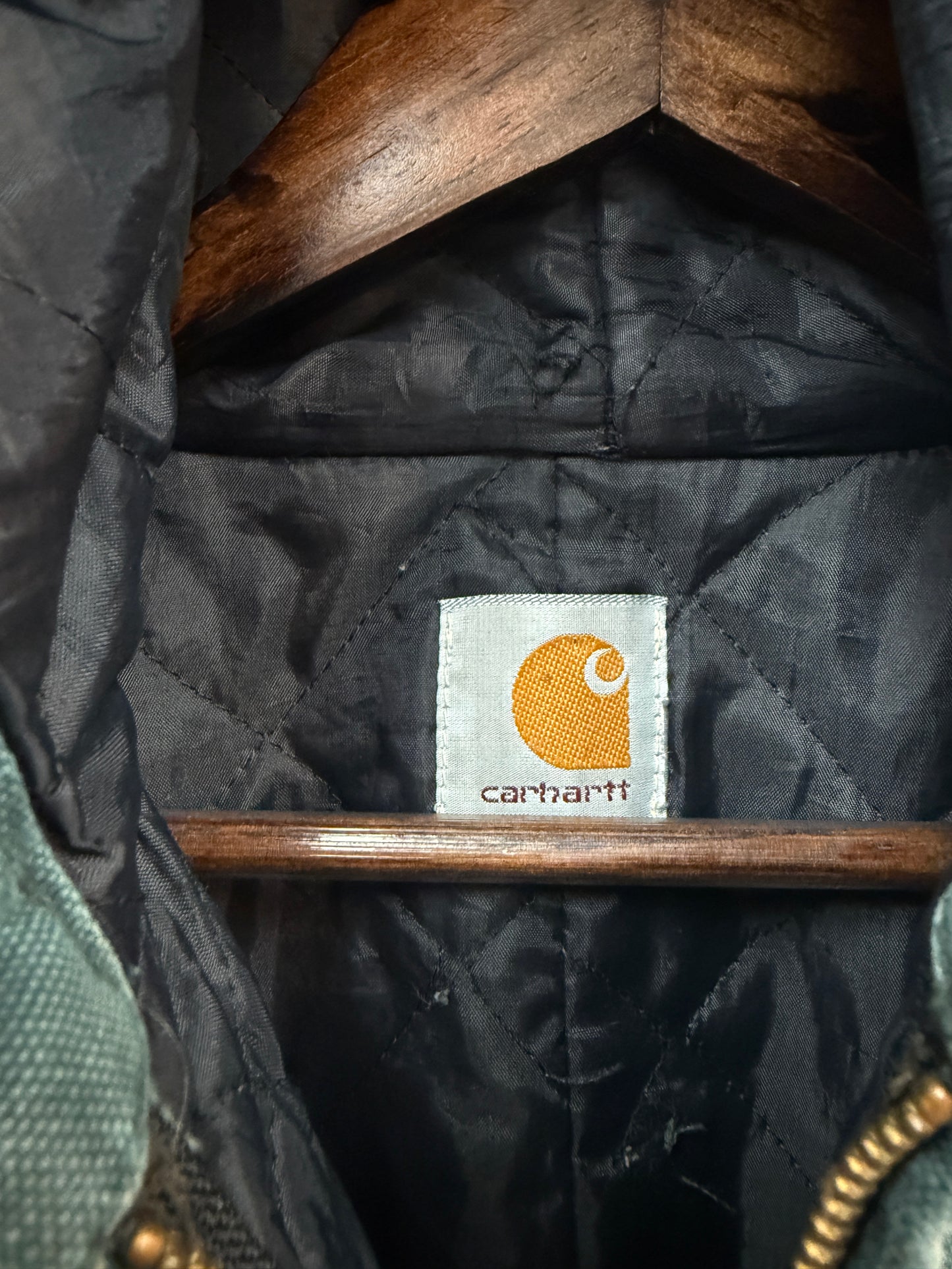 Vintage Hunter Green Carhartt Hooded Jacket