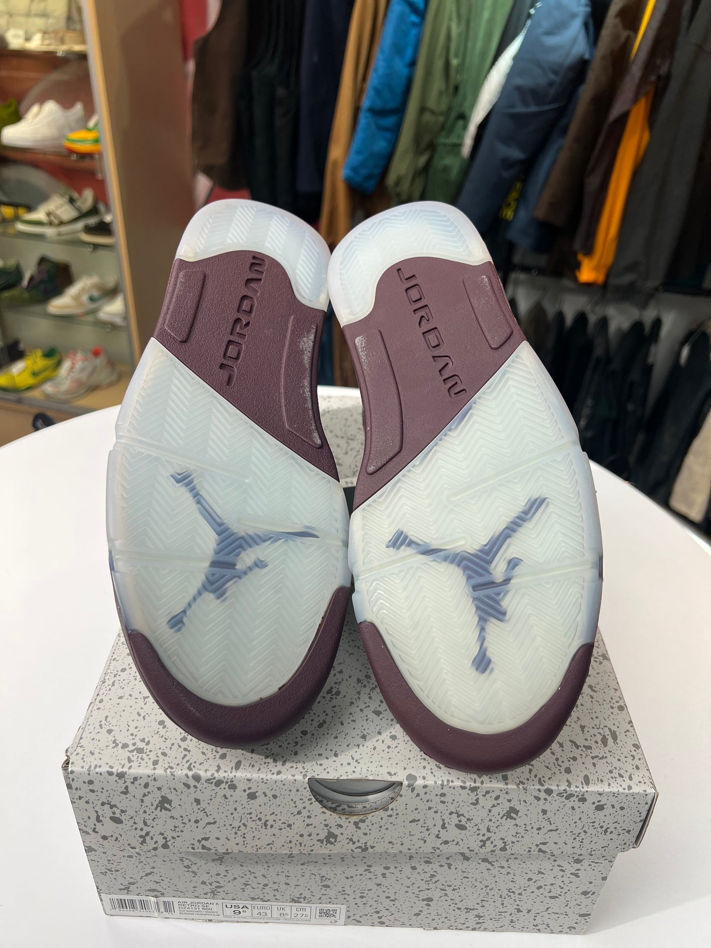 Preowned Jordan 5 Retro Burgundy (2023)