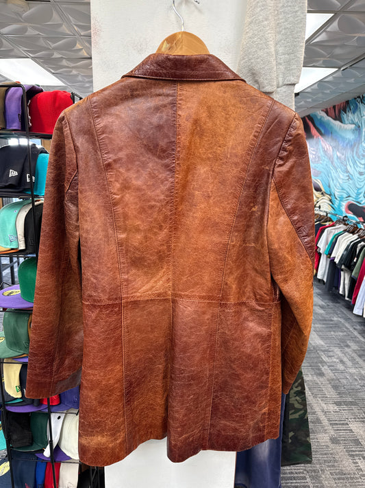 Vintage Black Eagle Leather Jacket