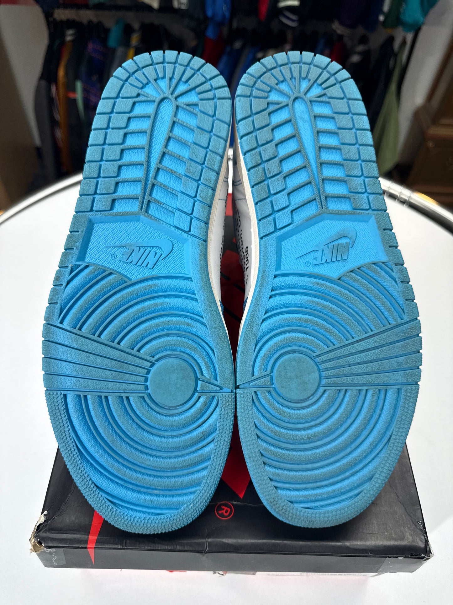 Preowned Off-White Jordan 1 University Blue