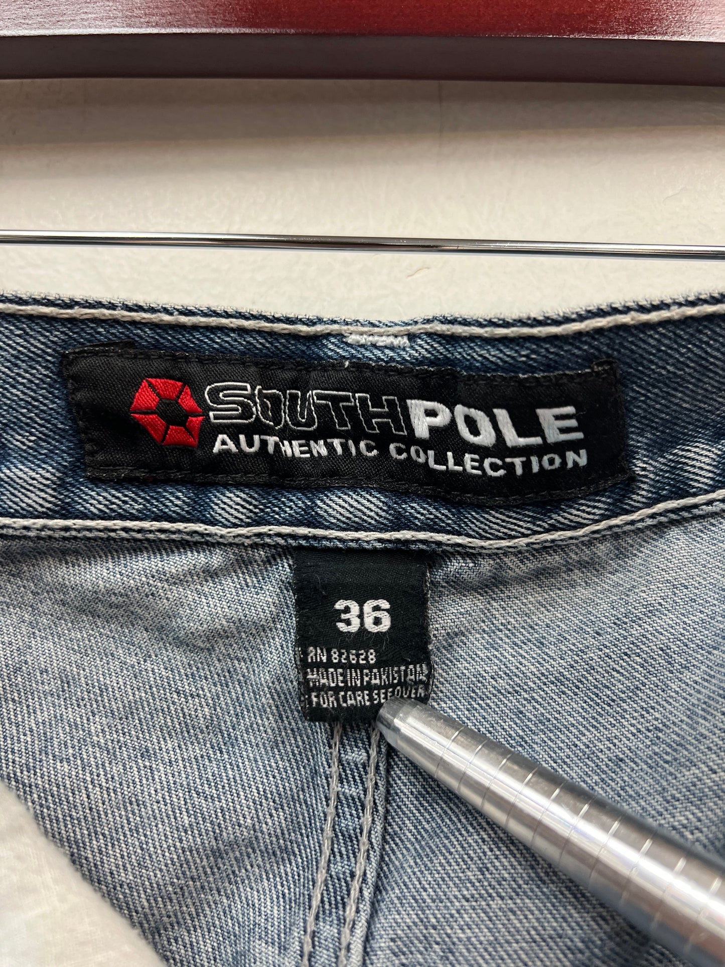 South Pole Blue Jorts