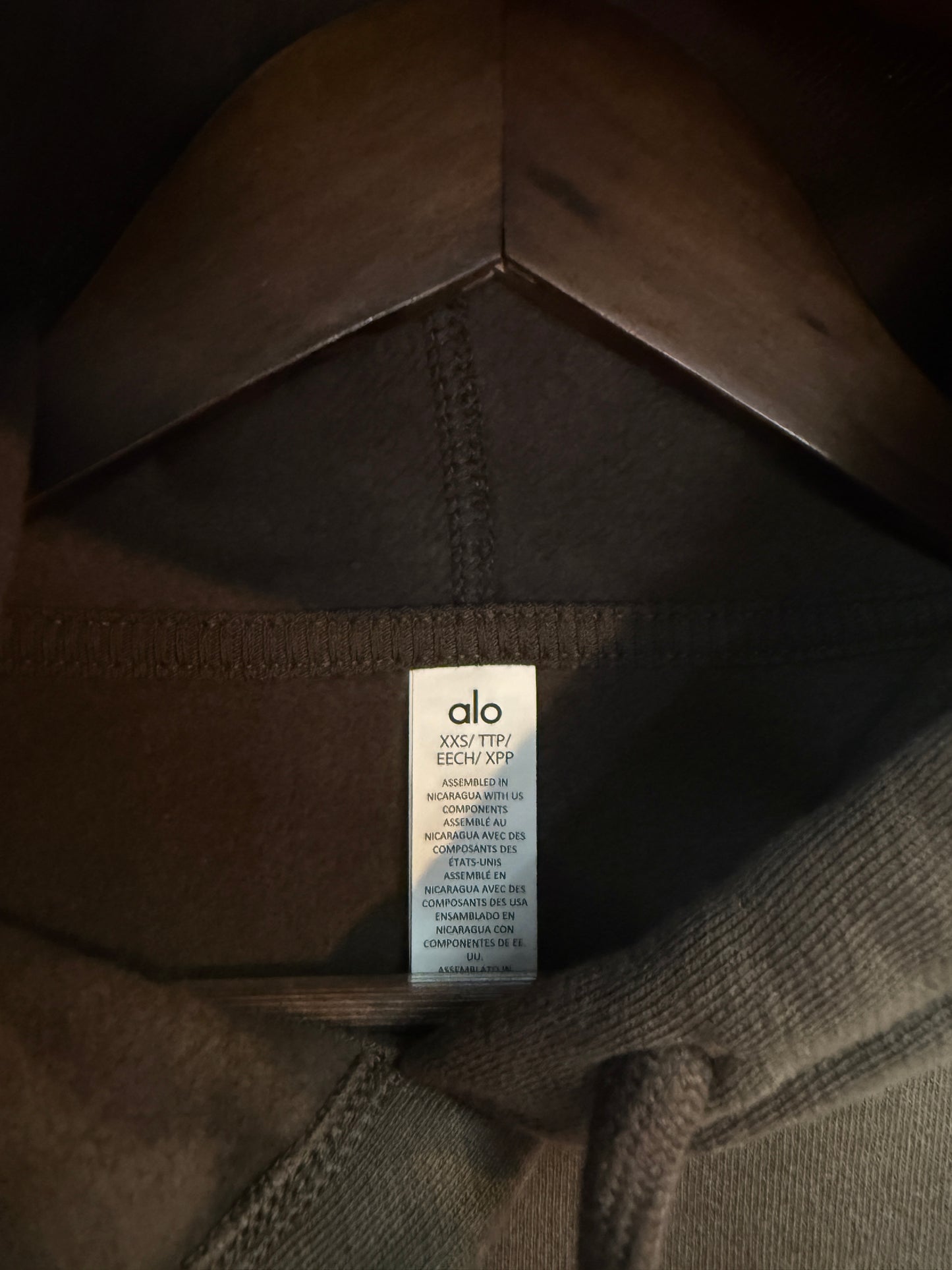 New Alo Brown Hoodie