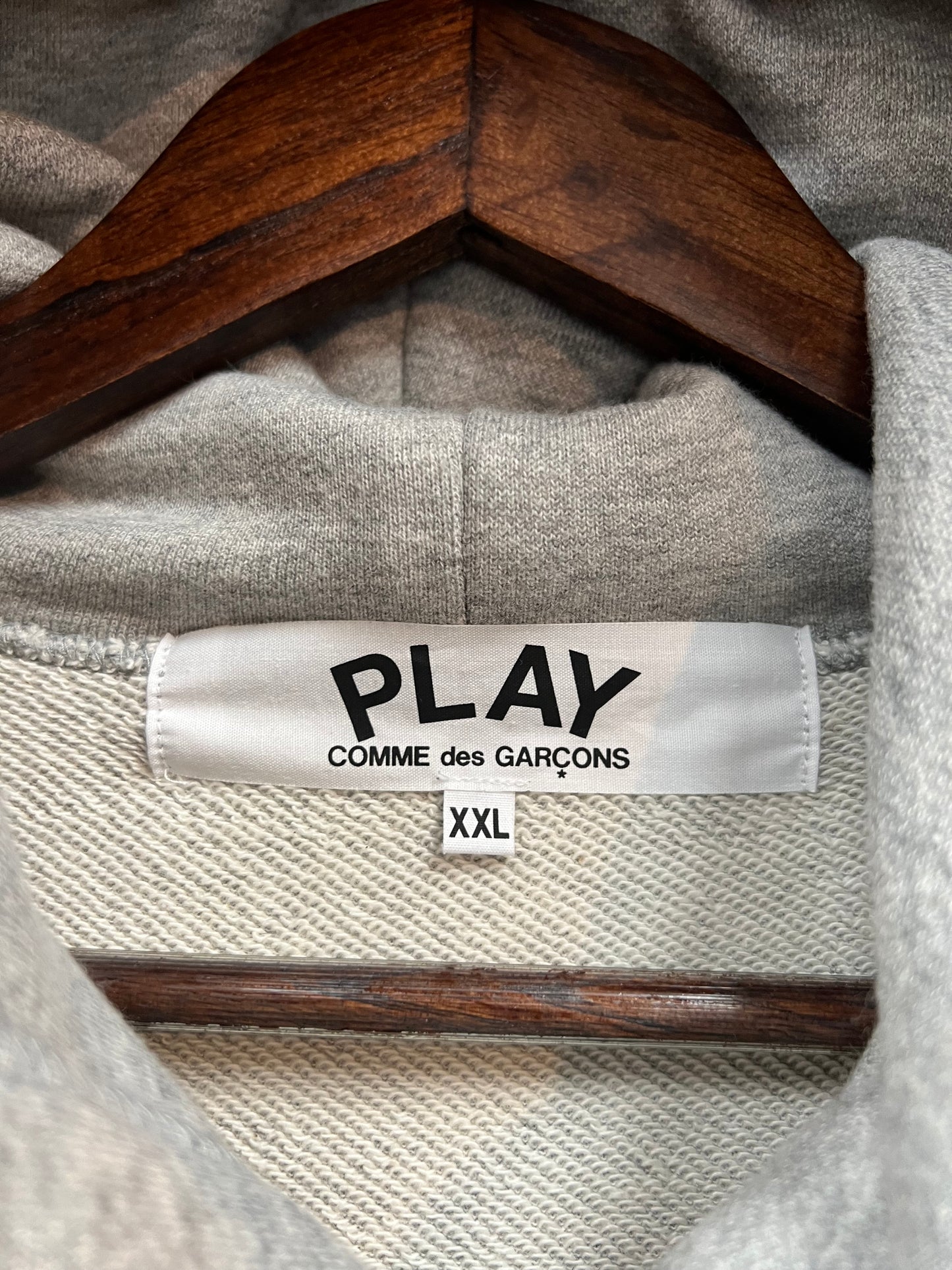 CDG Play Grey Hoodie