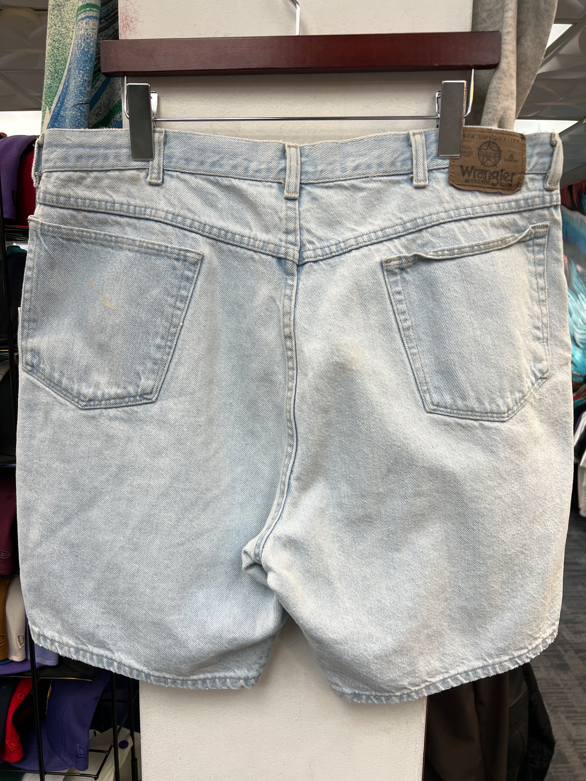 Wrangler Vintage Light Wash Denim Shorts