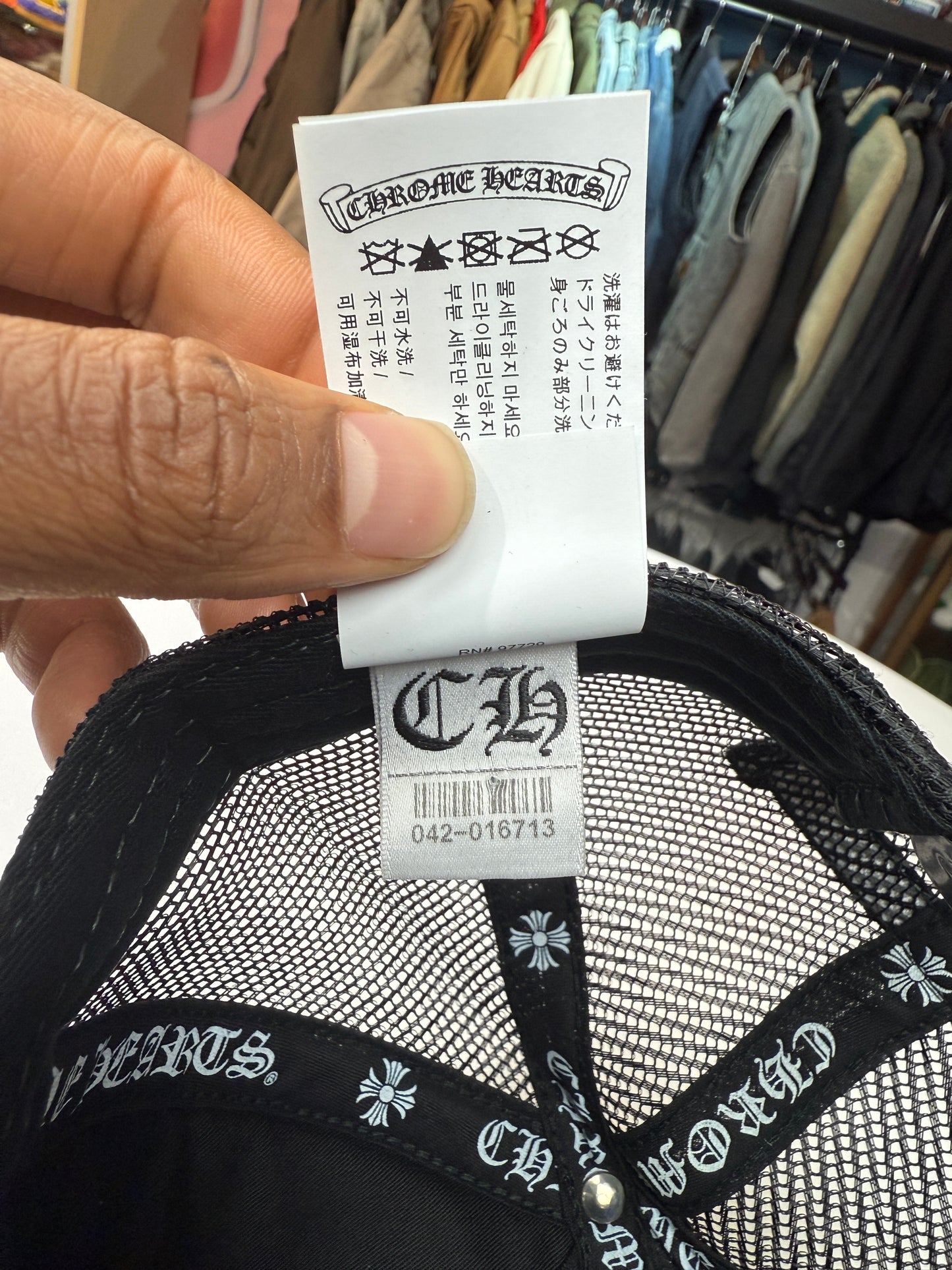 New Chrome Hearts Camo Cemetery Trucker Hat
