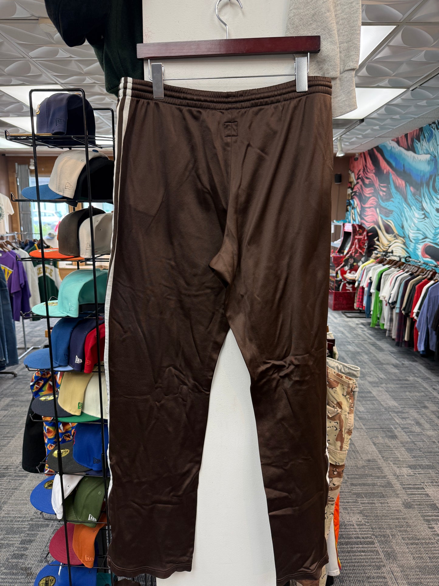 Vintage Adidas Brown Pleated Sweats