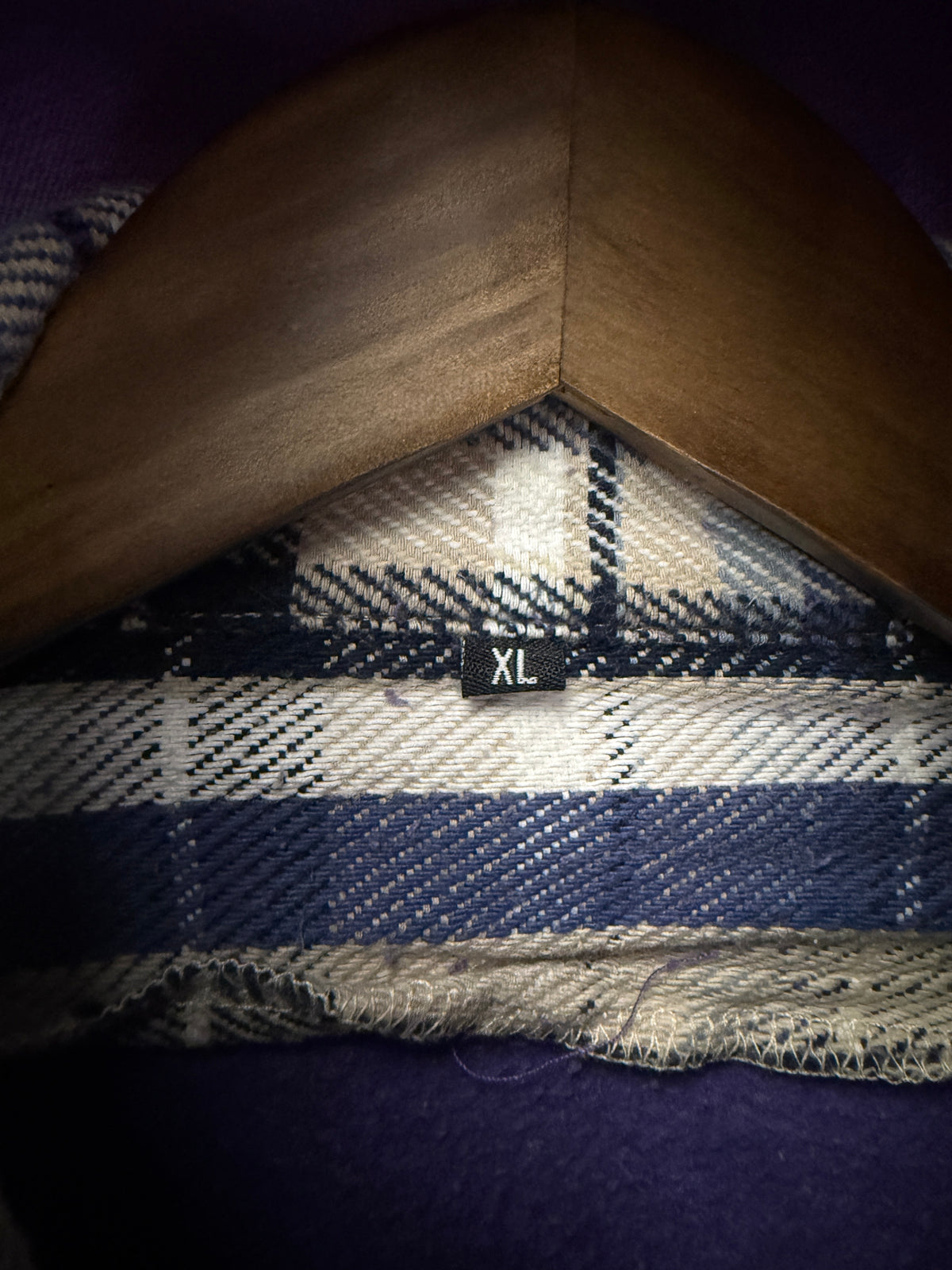 GV Raspeberry Hills Purple Flannel Zip Up Hoodie