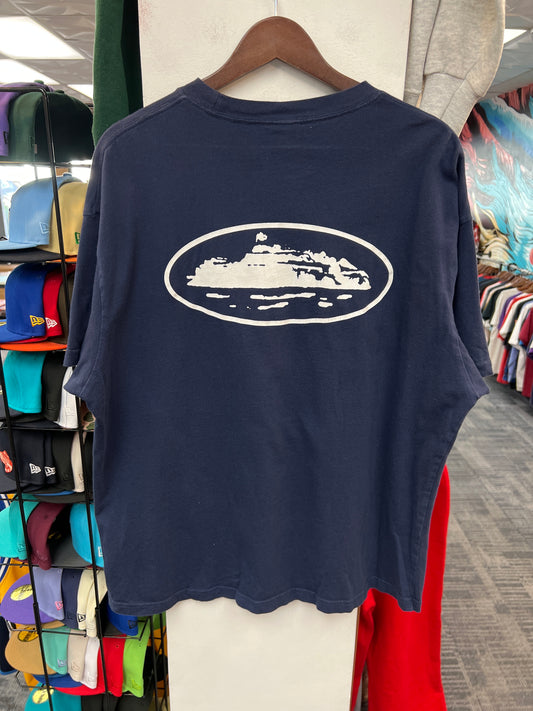 Corteiz OG Island Navy Tee