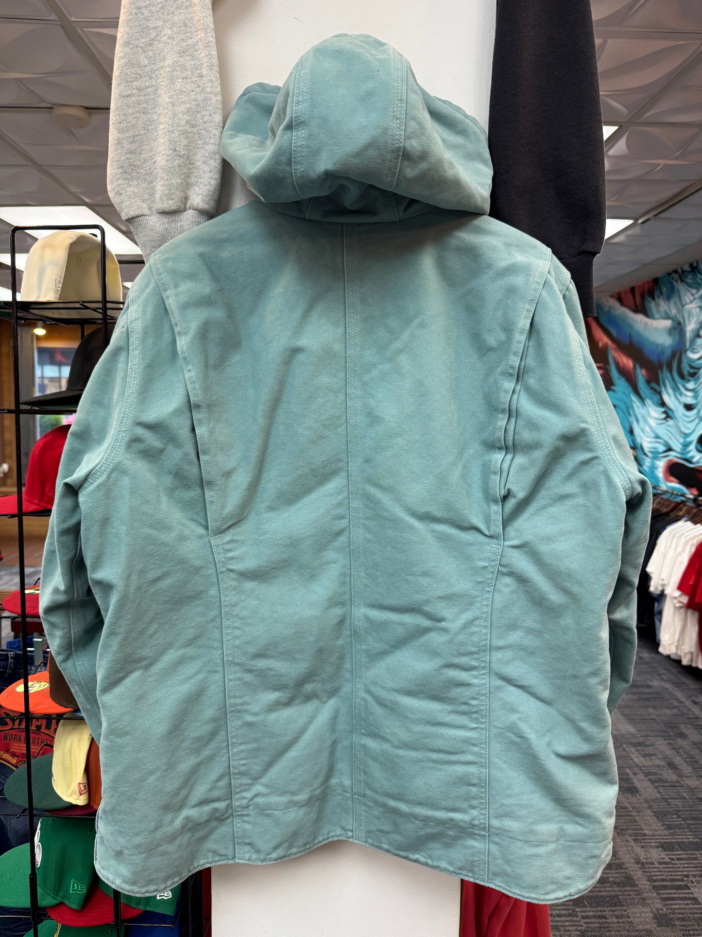 Vintage Teal Hooded Carhartt