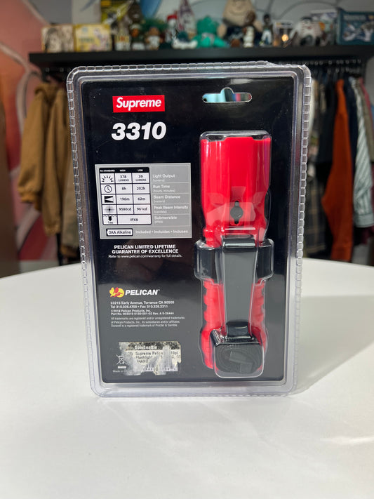 Supreme x Pelican Red 3310 Flashlight
