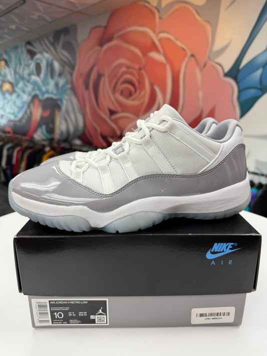 Preowned Jordan 11 Low Cement Grey