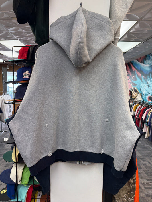 GV Raspberry Hills Cut&Sew Distressed Zip Up Hoodie