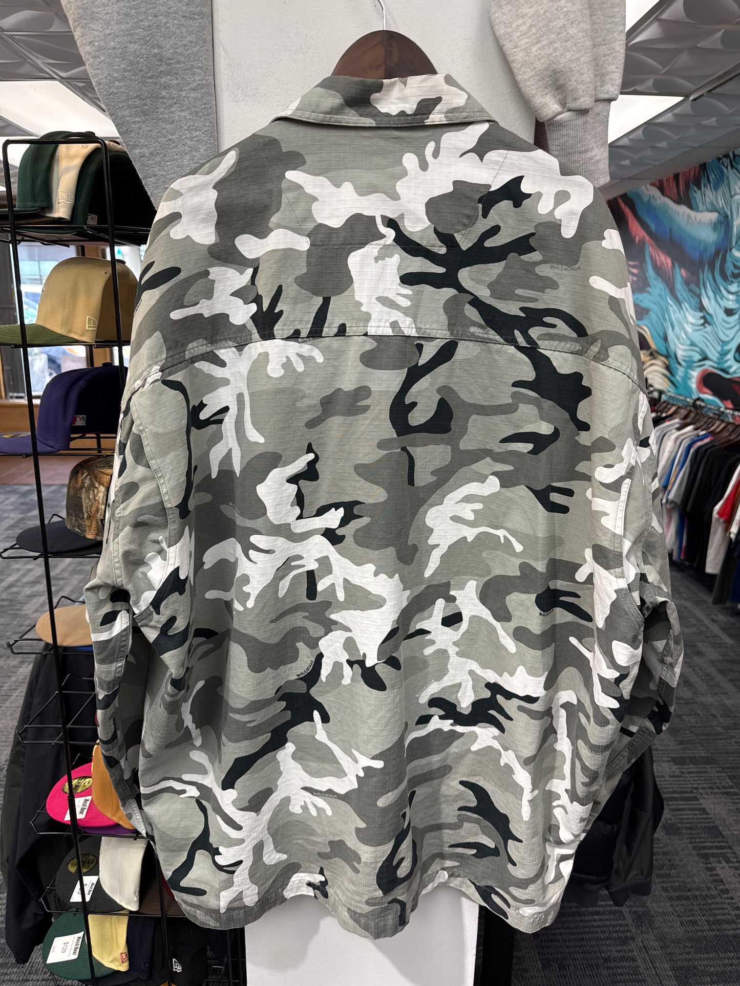 Balenciaga Snow Camo Overshirt