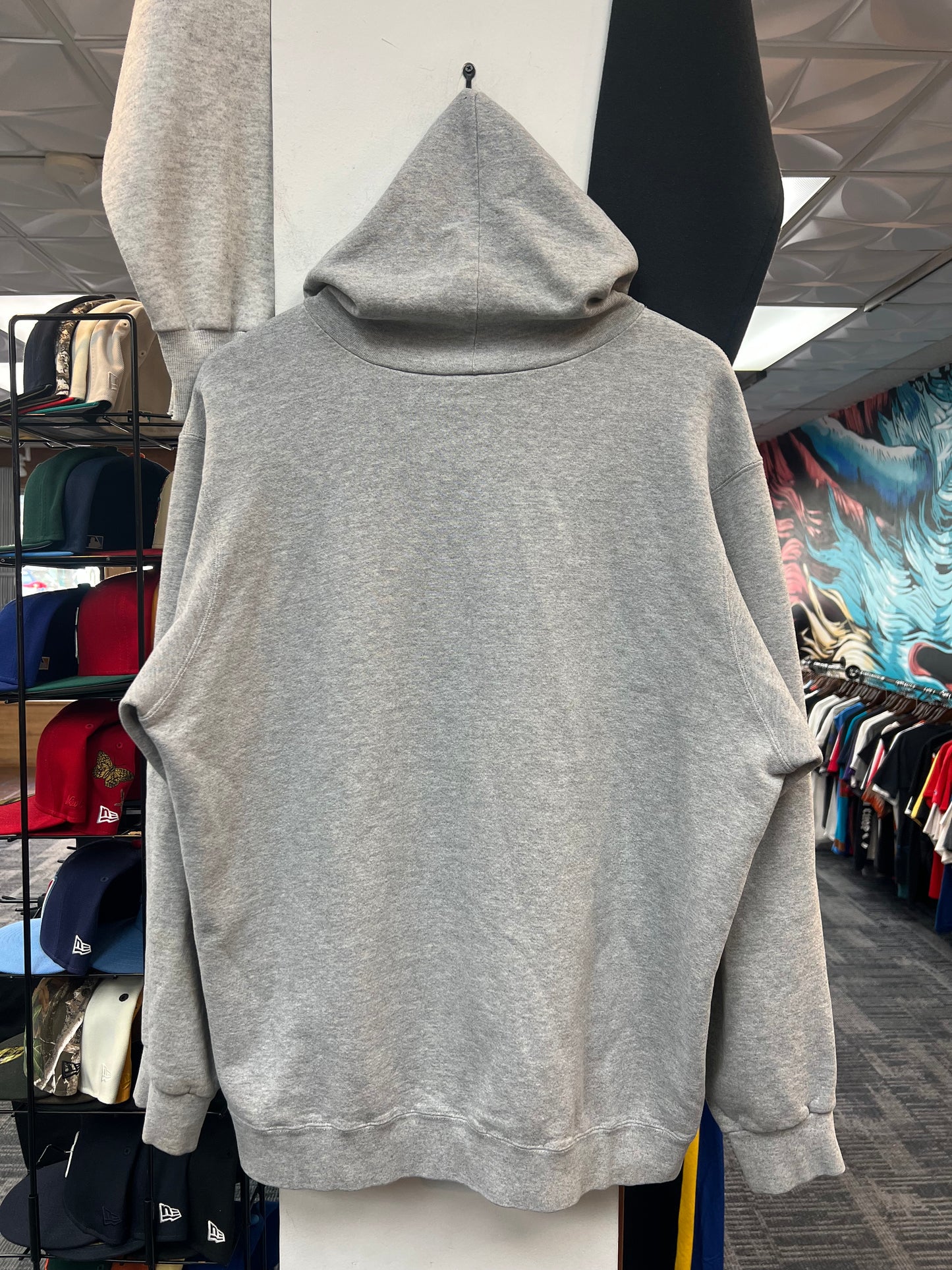 Vintage Nike Grey Center Swoosh Hoodie