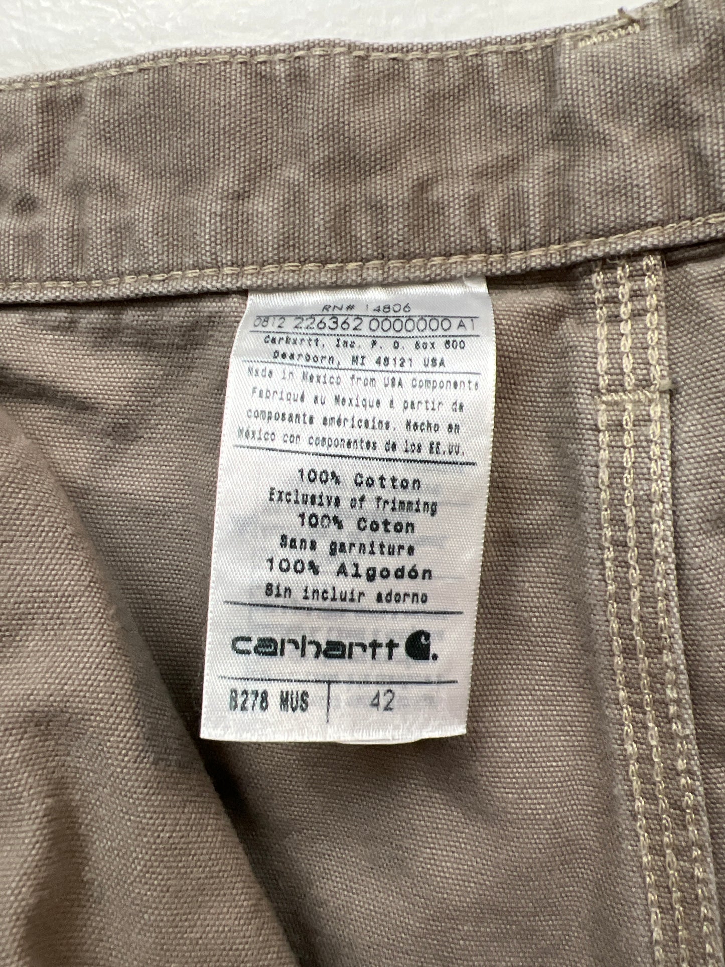 Carhartt Carpenter Shorts Tan