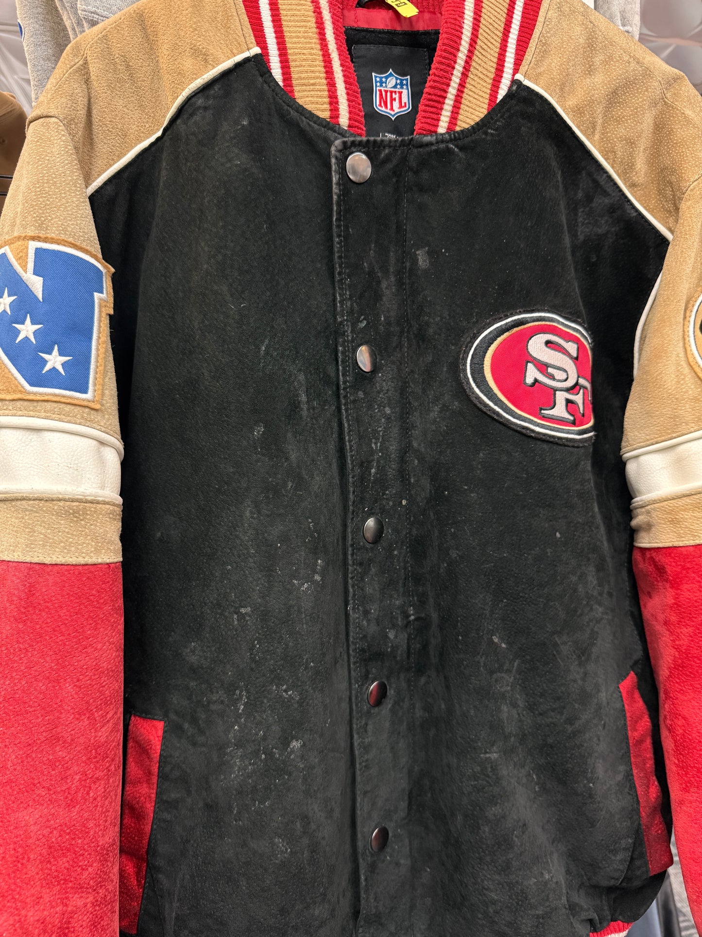 Vintage 49ers Suede Leather Jacket