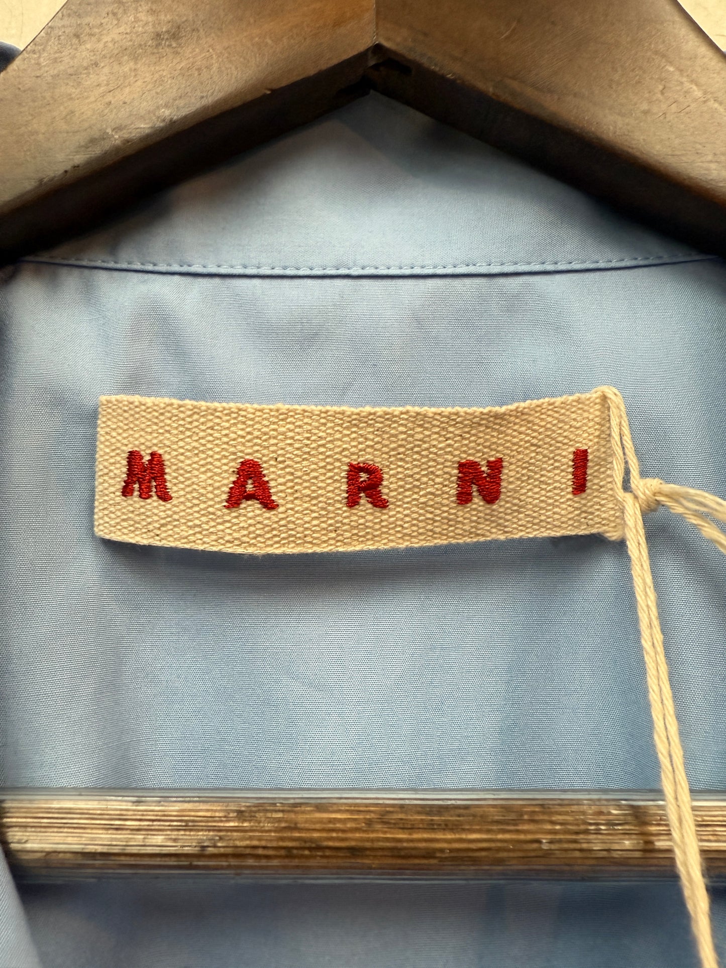New Marni Logo Poplin Camp Shirt