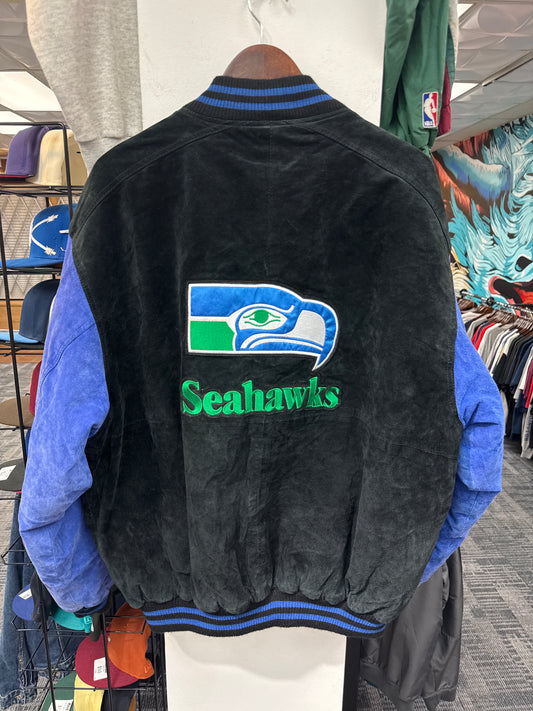 Vintage G-III by Carl Banks Seahawks Suede Jacket