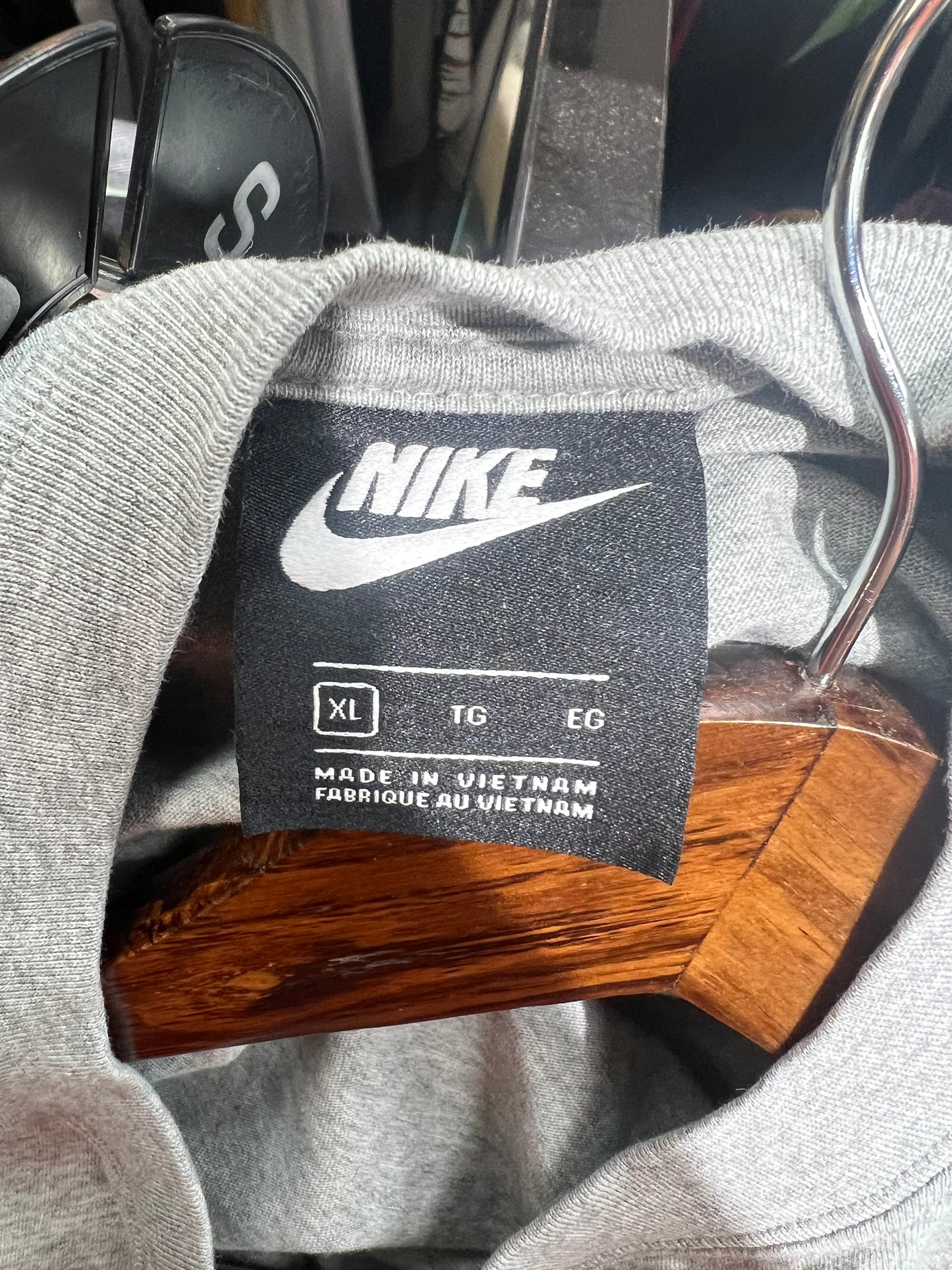 Nike Small Swoosh Grey Shirt