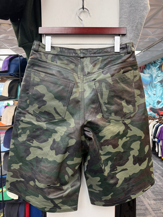GV Raspberry Hills Camo Leather Shorts