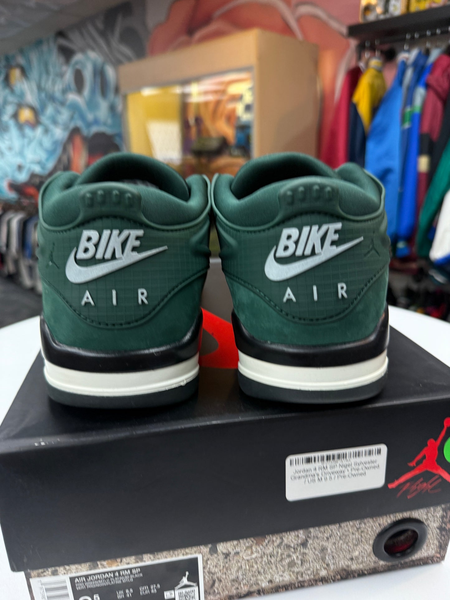 Preowned Nigel Sylvester Grandmas Driveway Jordan 4 Low