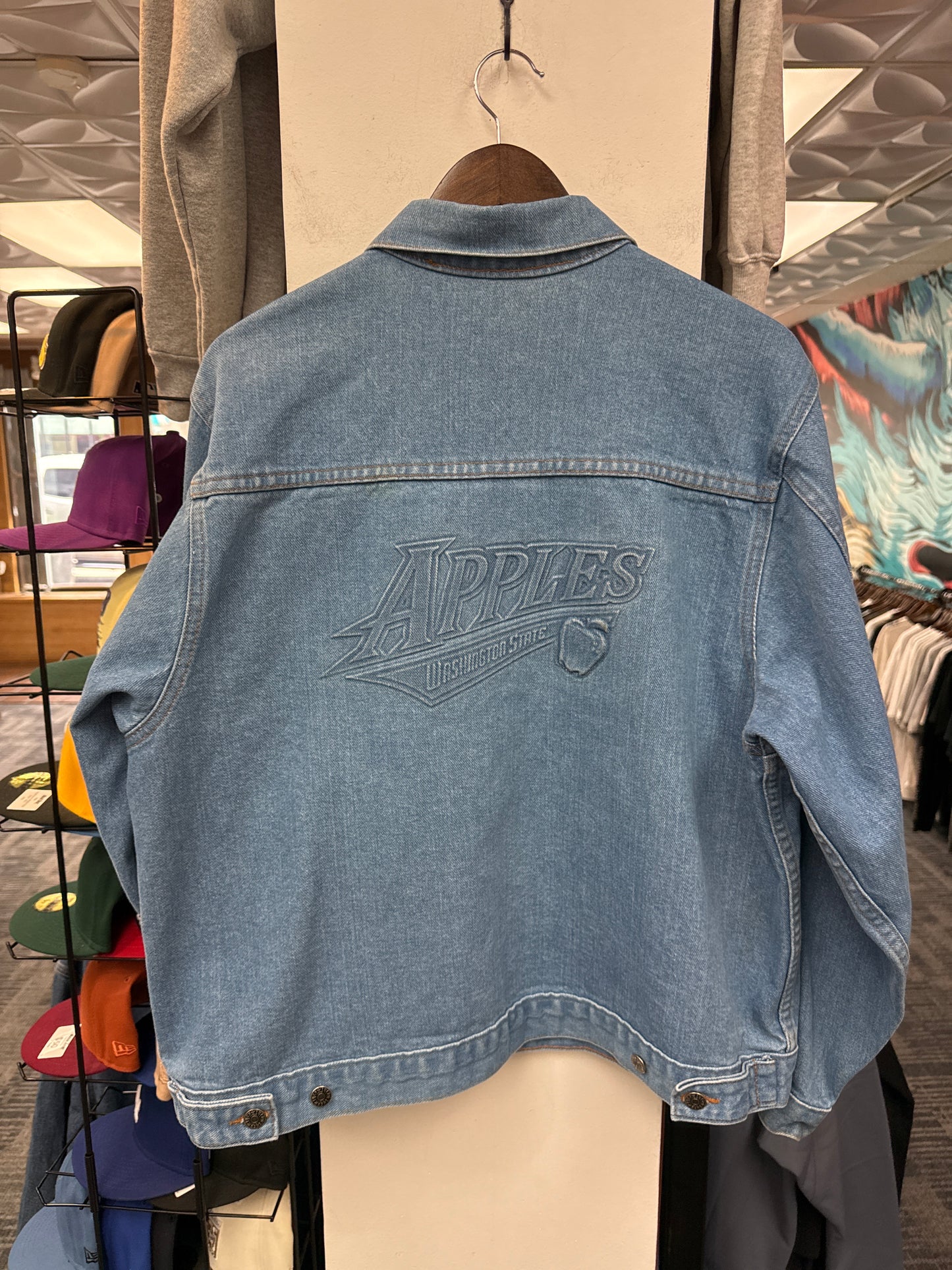 Vintage Washington Apples Denim Jacket