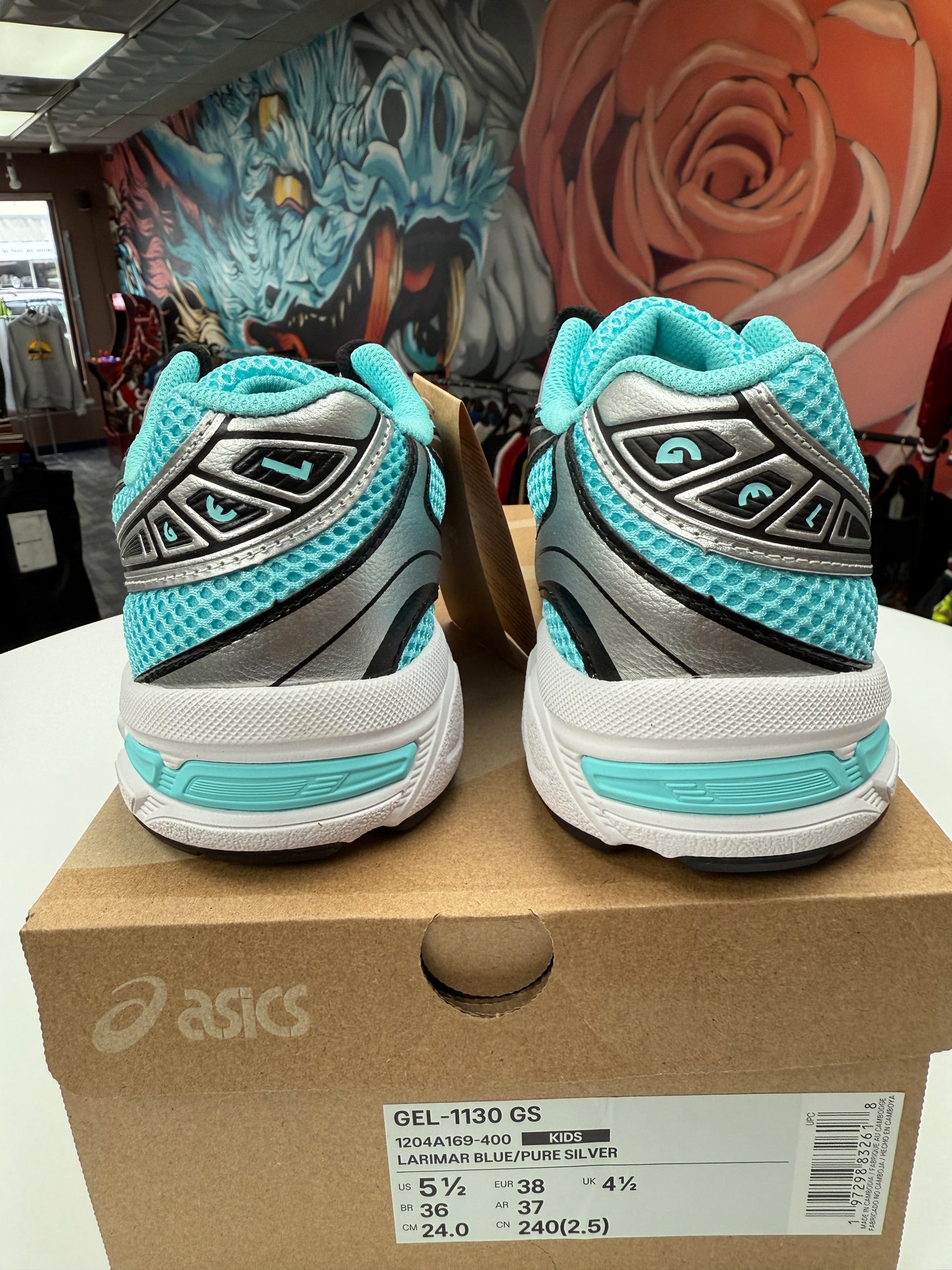 New Larimar Blue Asics Gel-1130