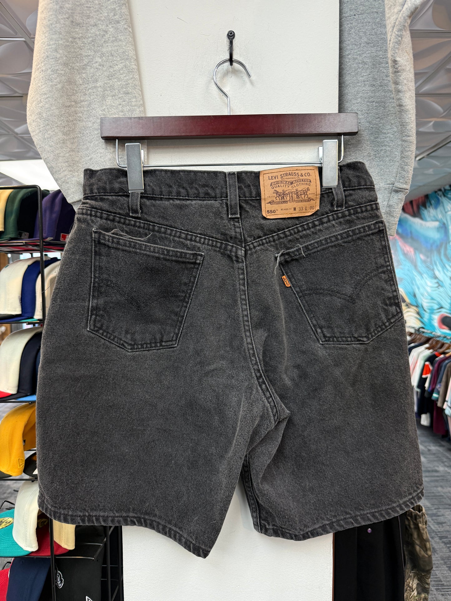 Vintage Orange Tab Levi’s Black Jorts