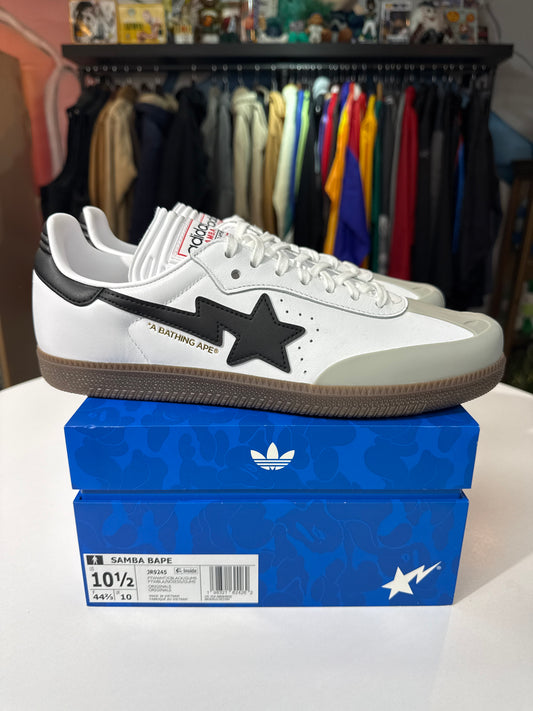 New Adidas x Bape Samba White/Black Gum