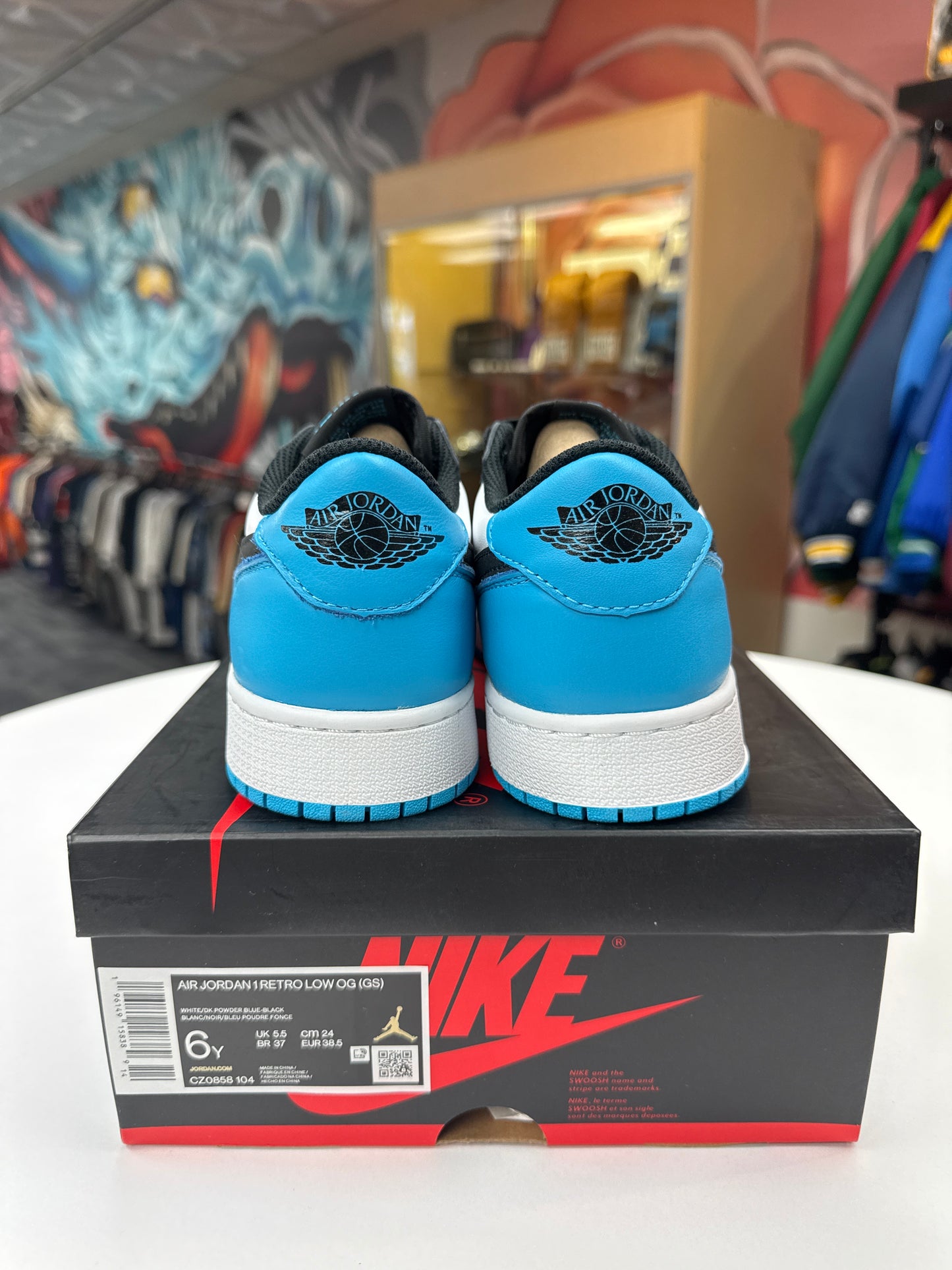 New Jordan 1 Low Powder Blue