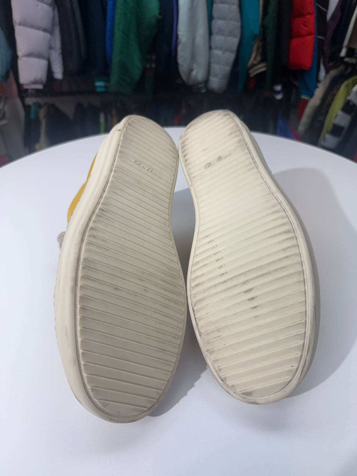 Preowned Lemon Jumbo Lace Low Rick Owens Porterville