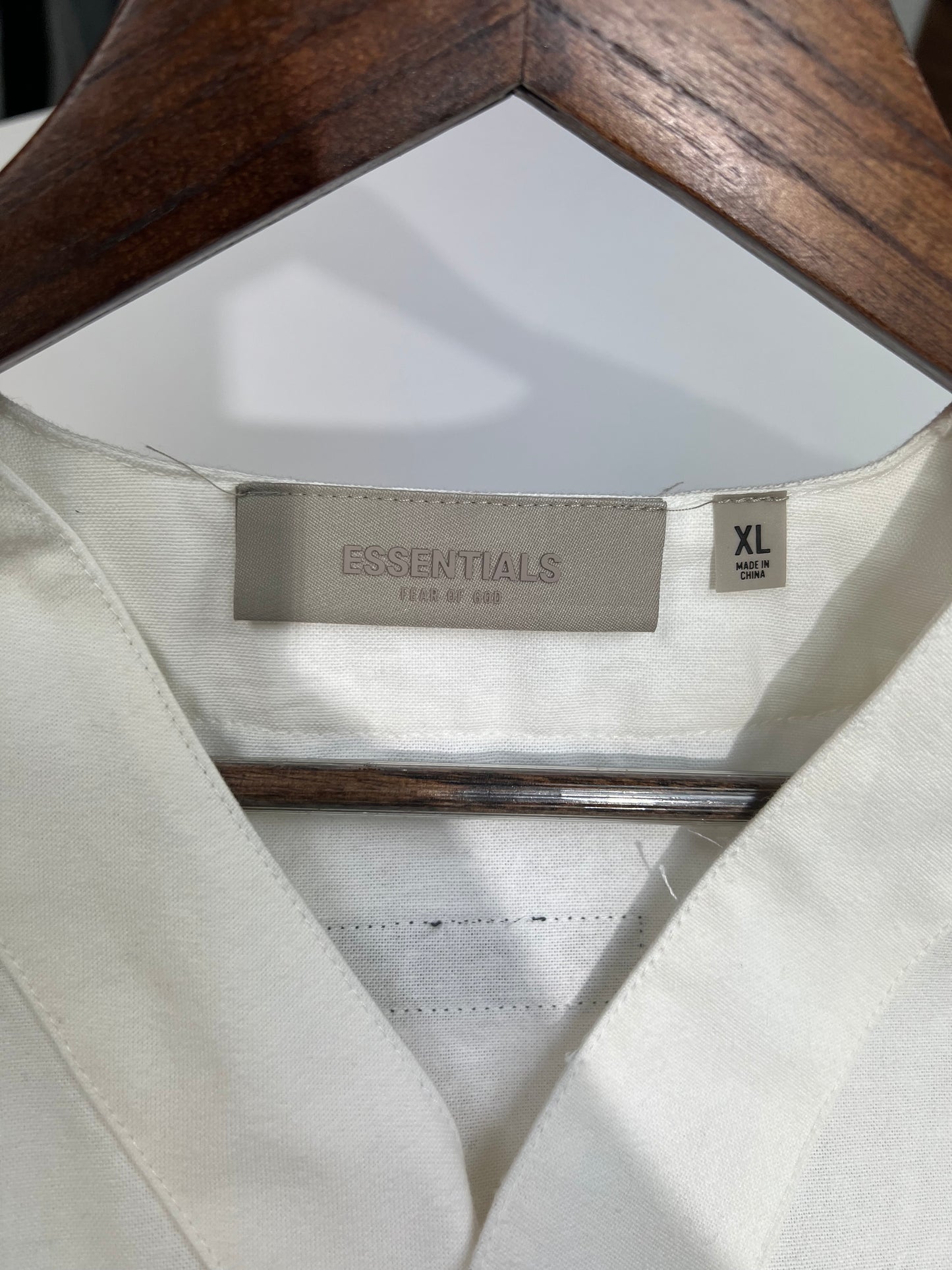 Essentials White Boy Scout Button Up