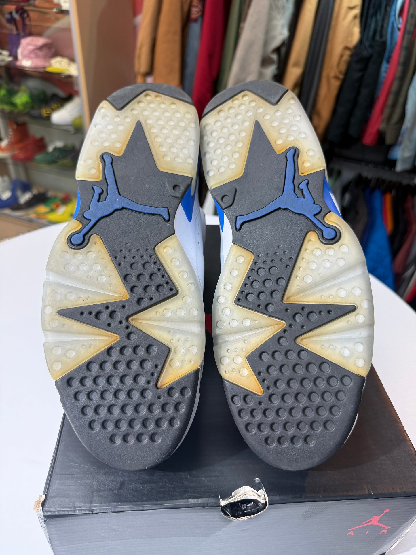 Preowned Sport Blue Jordan 6 (2014)