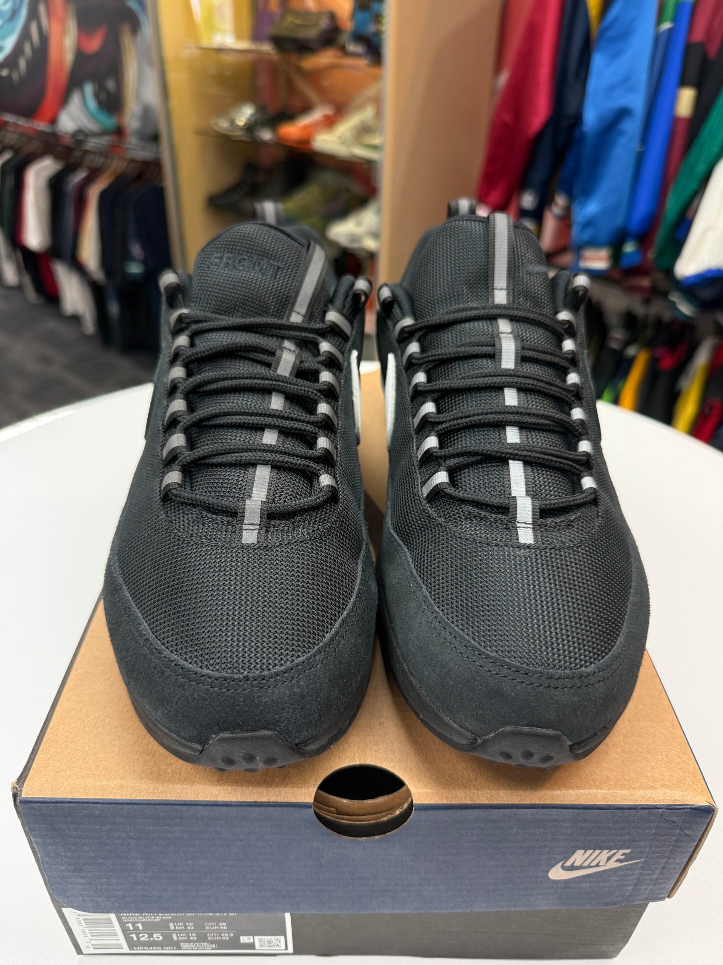 Preowned Fragment Black Air Zoom Spiridon