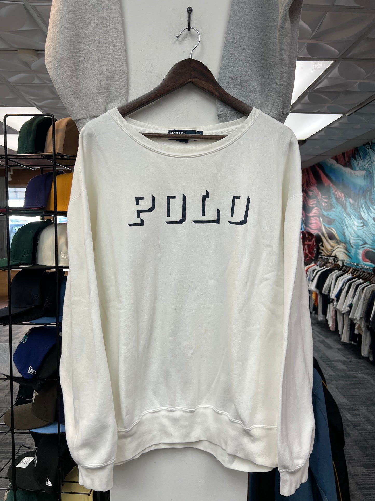 Polo White Crewneck