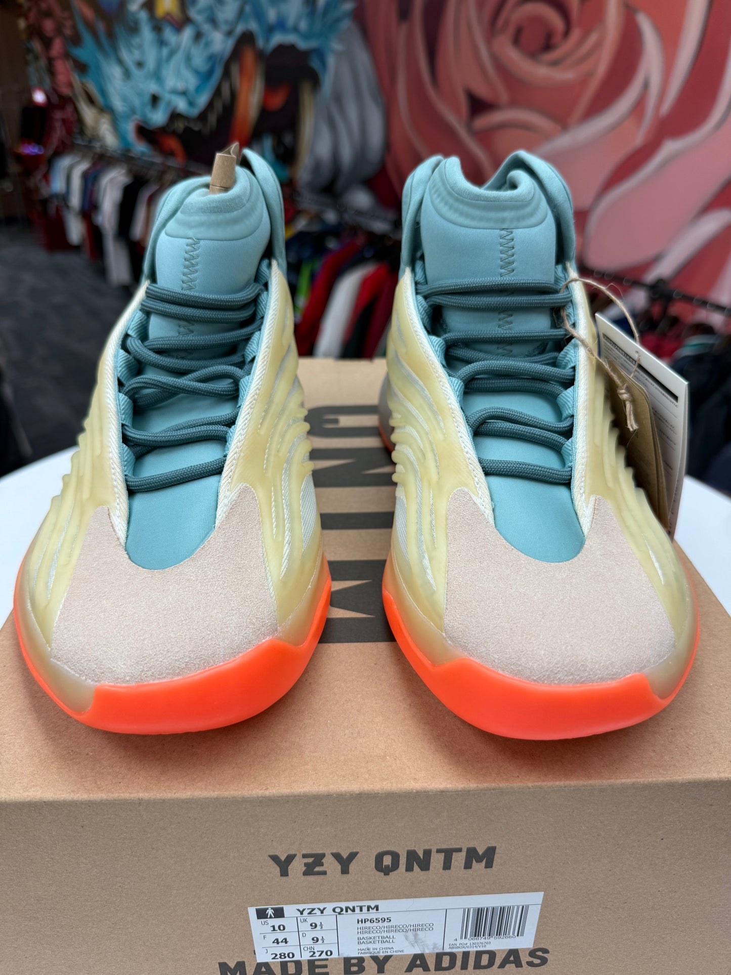 New Yeezy QNTMN Hir Res Coral