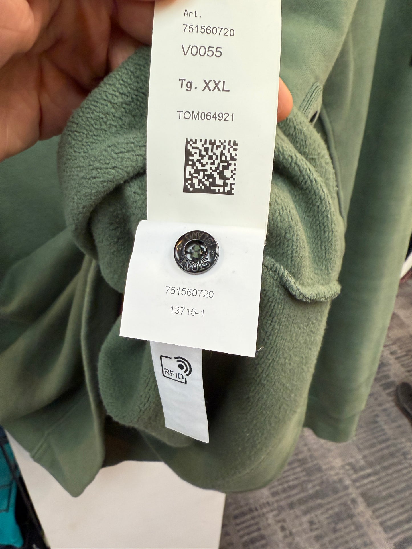 Stone Island 1/4 Zip Green