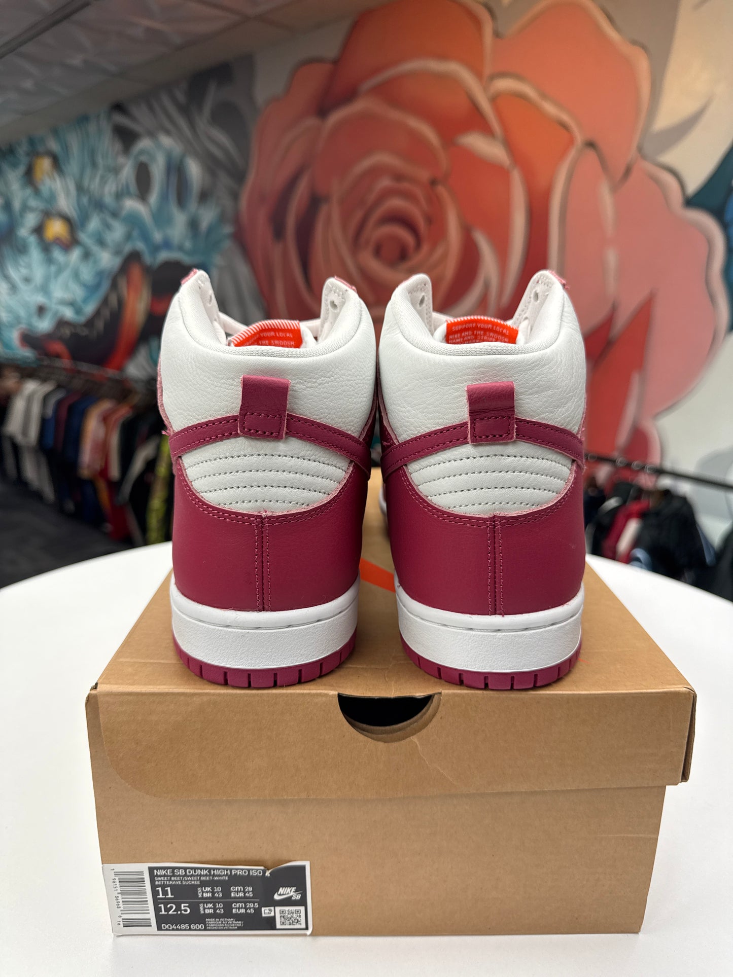 New Nike SB Dunk High Orange Label Sweet Beet