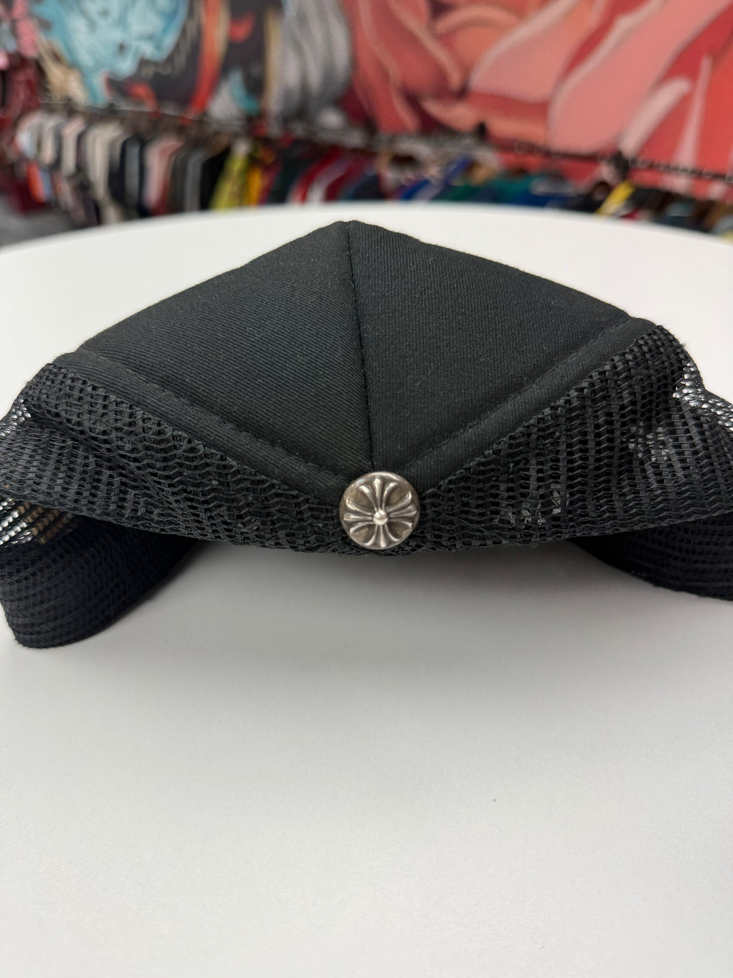 Chrome Hearts Mahalia Skull Trucker Hat