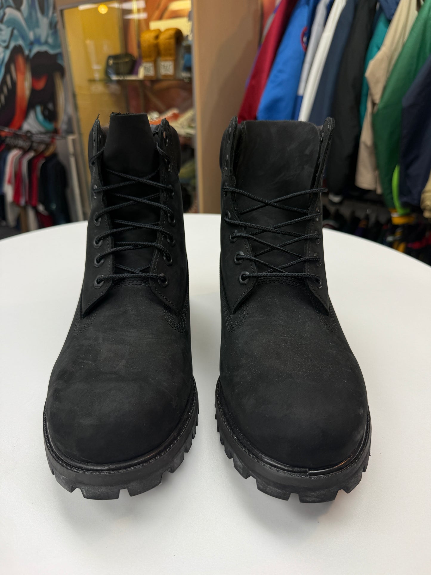 Like New Black Timberland Boots
