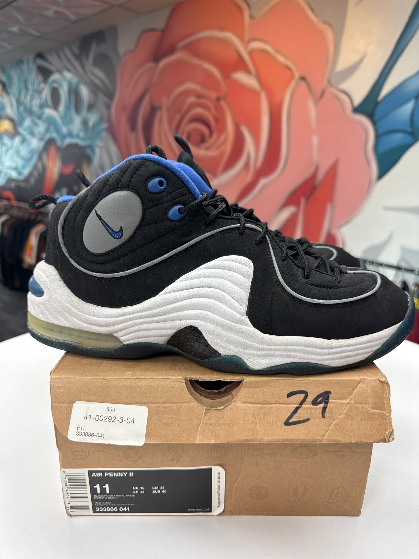 Preowned Nike Air Penny II Black Royal (2008)