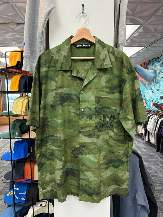 Palm Angels Camo Military Shirt