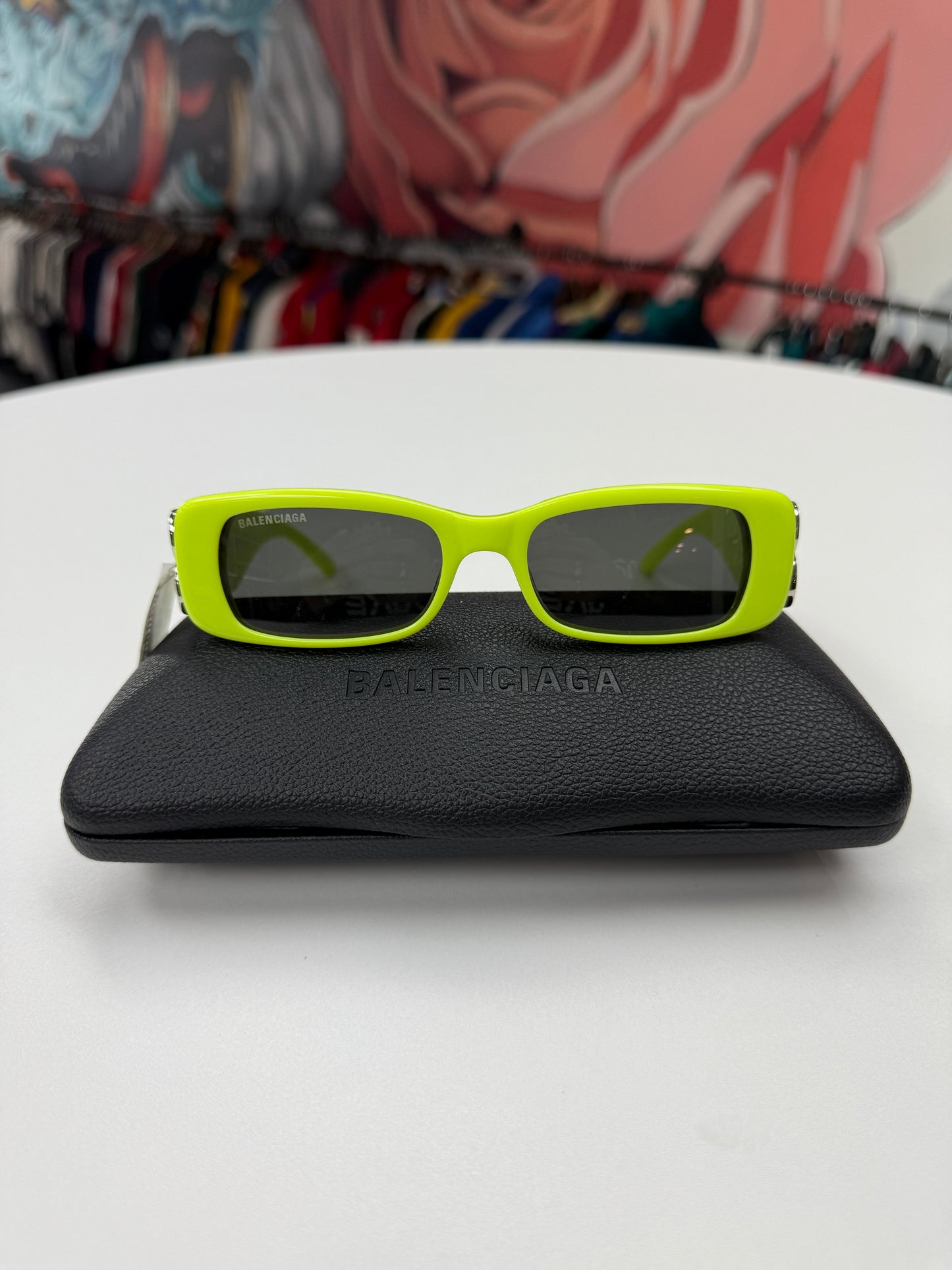 Balenciaga Rectangle BB Sunglasses