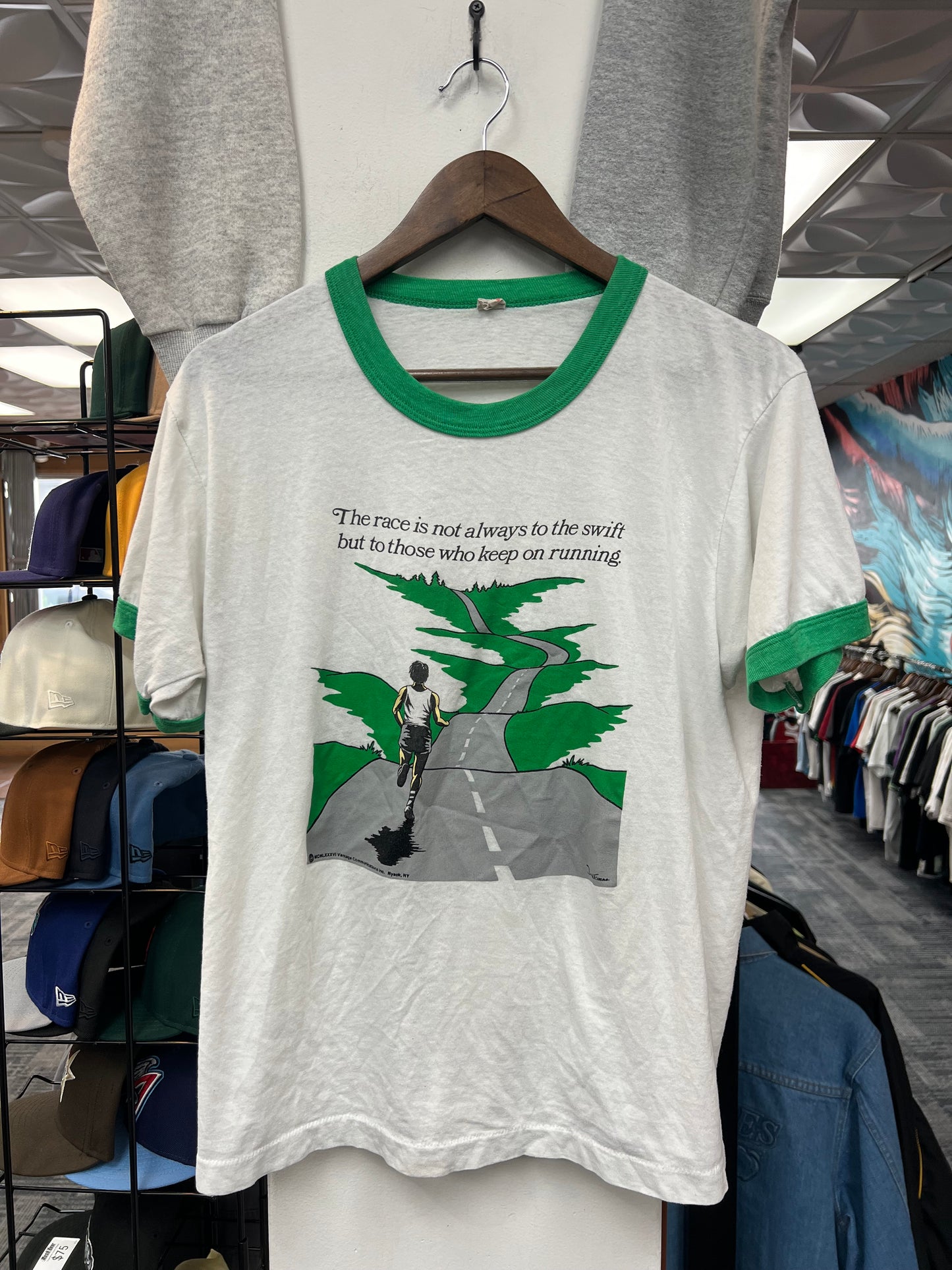 Vintage 1986 Marathon Ringer Tee