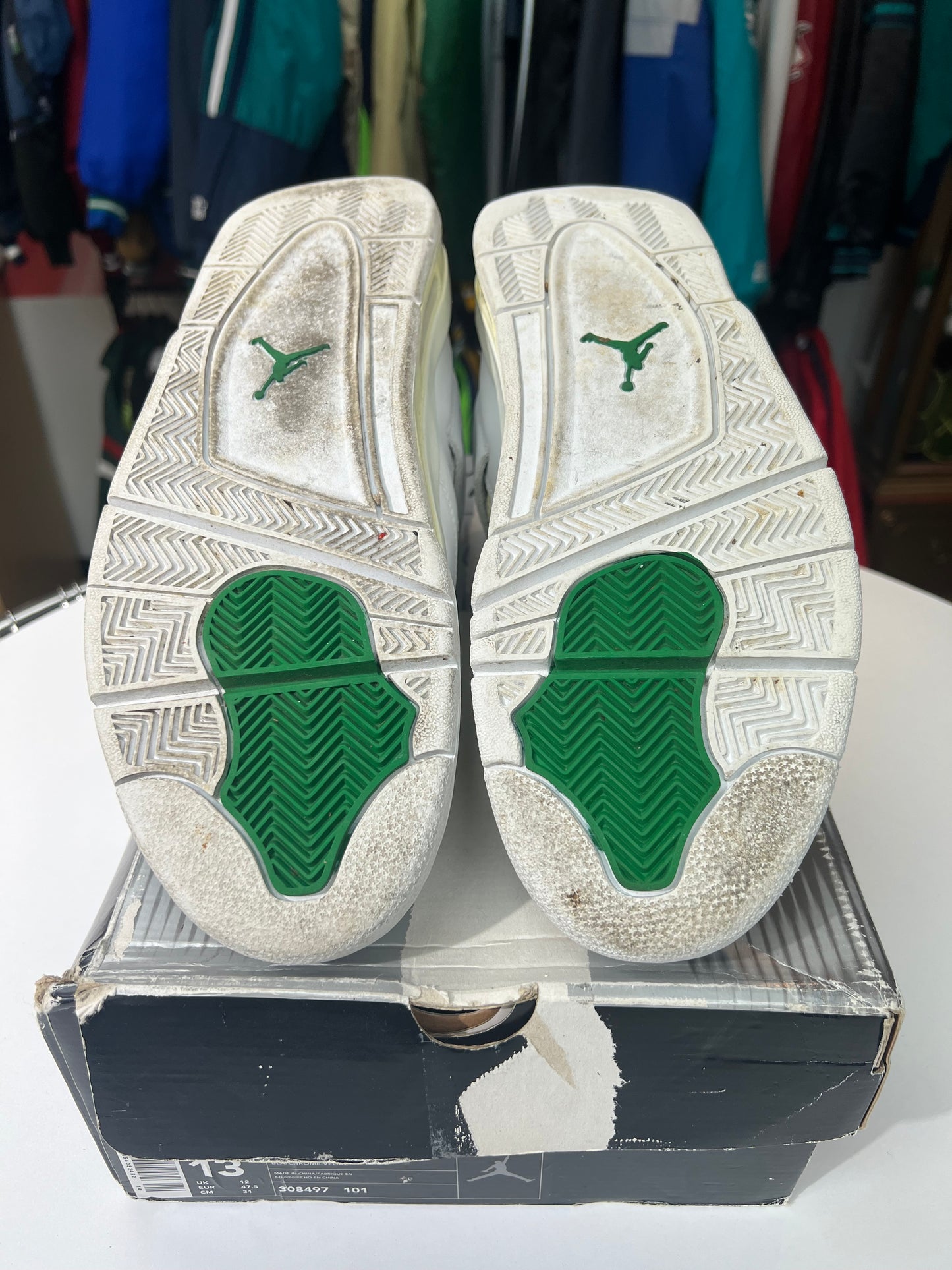 Preowned Jordan 4 Classic Green (2004)